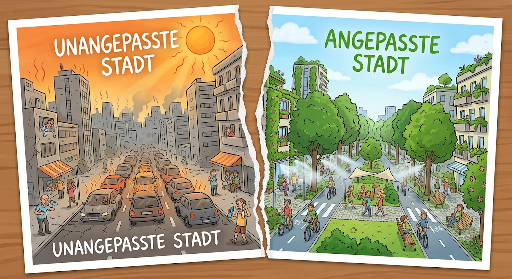 Maßnahmen zur Hitze-Anpassung der Städte gewinnen immer mehr an Bedeutung.